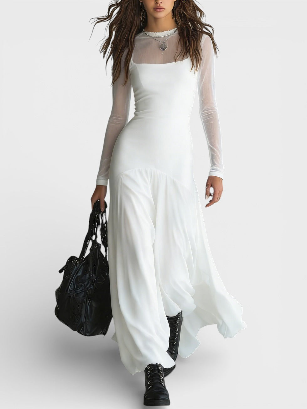 Natalija | Elegantna duga haljina od tila